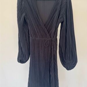 H&M Pleated Black Cocktail Dress